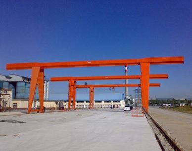 MH ışık görev mobil tek kiriş Gantry 10 Ton vinç